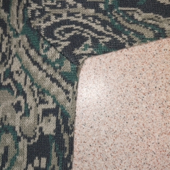 Jones of NY Turtleneck Sweater Wool Blend Paisley Pattern Trendy - Picture 9 of 11